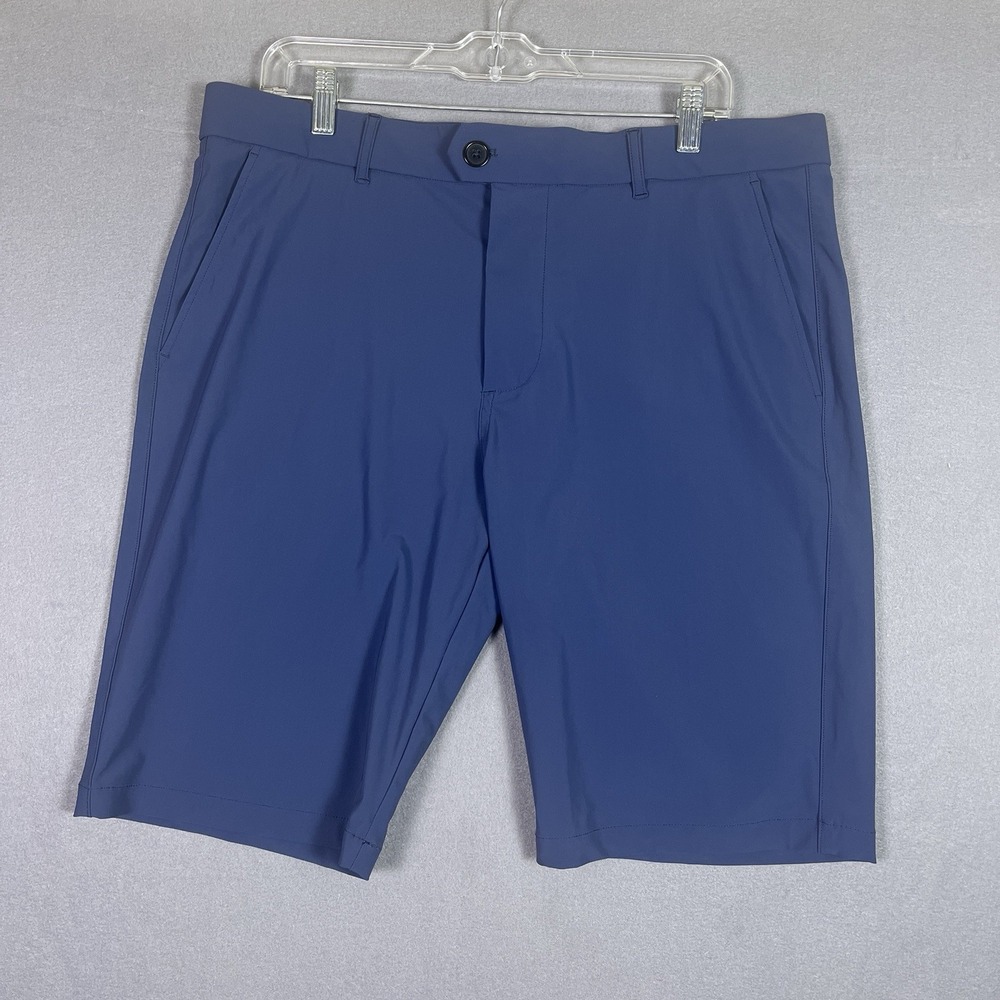 Greyson Montauk Shorts Mens 36 Navy Performance Golf Chino Stretch